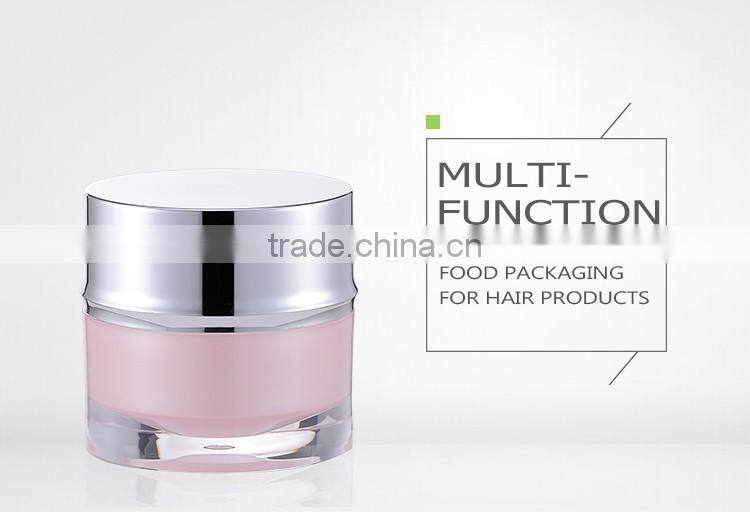Wholesale PMMA plastic acrylic jar cosmetic for cosmetics cream jars