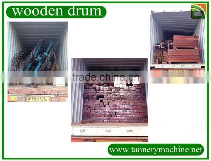 soaking limming tanning overloading normal leather wooden drum