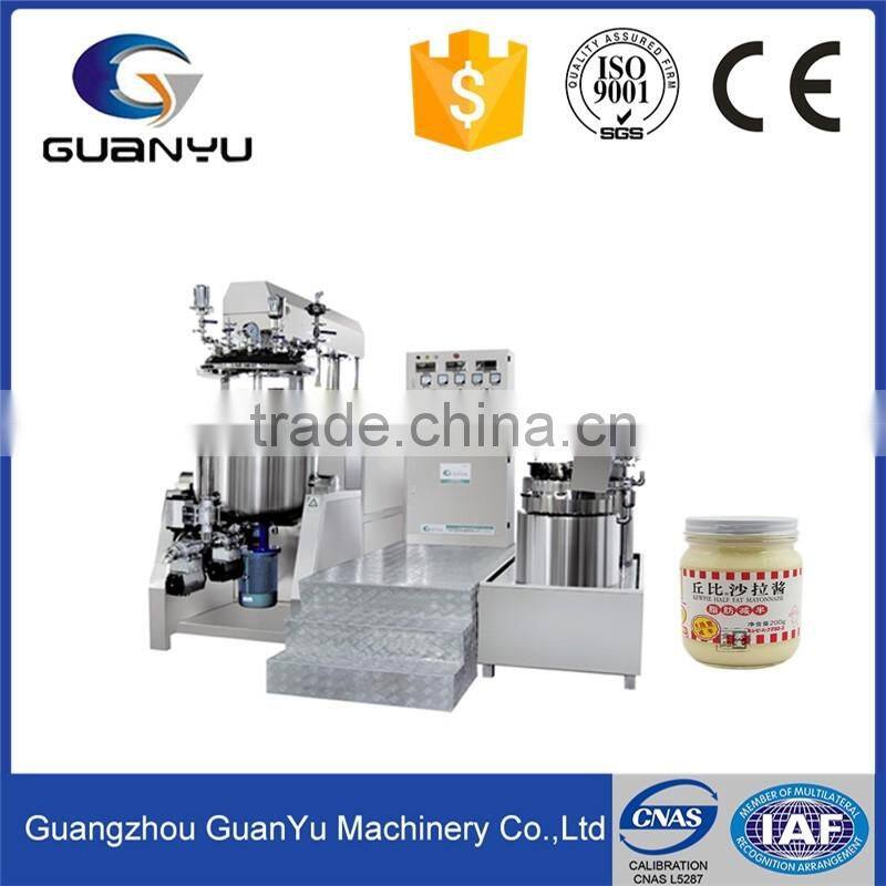 500L mayonnaise Vacuum heating and mixing emulsifying machine