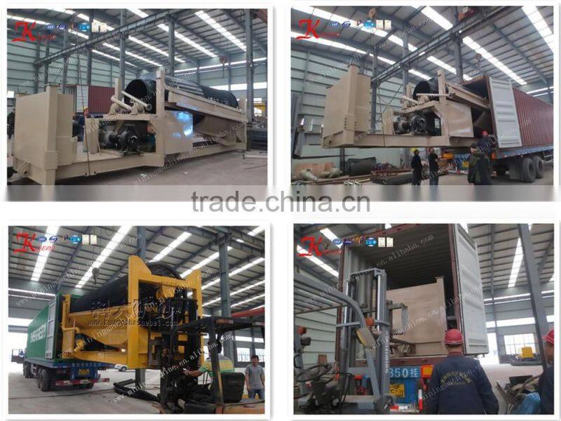 High capacity trommel scrubber machine, gold refining equipment, gold wash plant With Patent