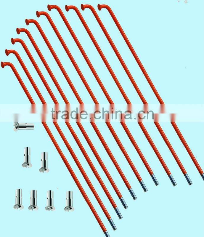 bicycle colourful spoke with nipple