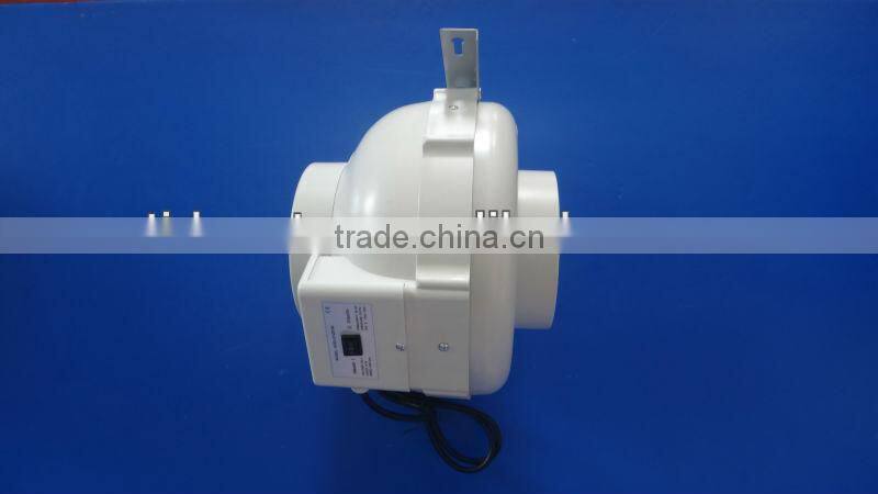 Hydroponic inline centrifugal fan