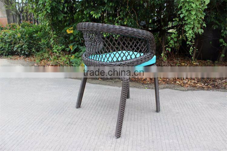 Outdoor furniture plastic wicker recline chair
