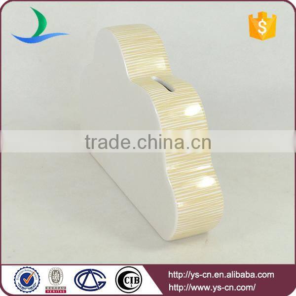 Wholesale ceramic cloud piggy bank money boxes factory
