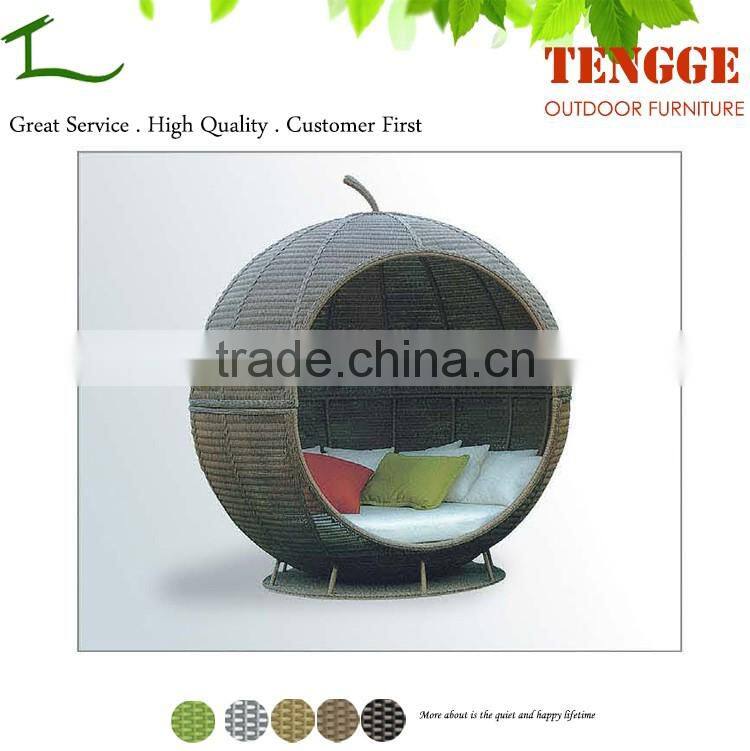 YH8171 Outdoor garden furniture round shape rattan house