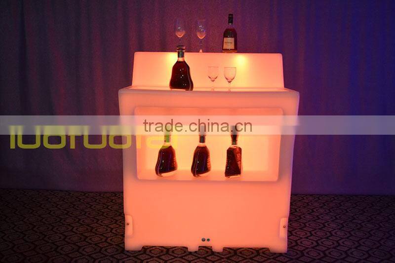 112CM High PE plastic big size LED Bar Counter,Portable Bar corner, Lighted Bar Counter LTT-BC06A