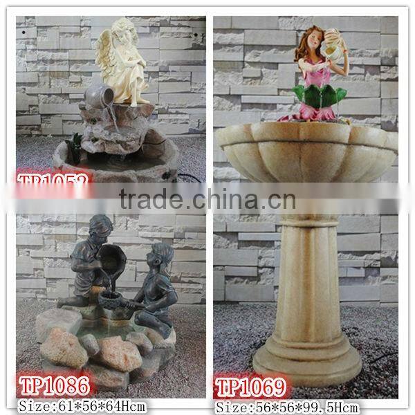 NEW! outdoor fiberglass water fountain for garden decoration