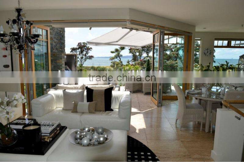 2017 Trade Assurance New design window folding garden patio wind block awning