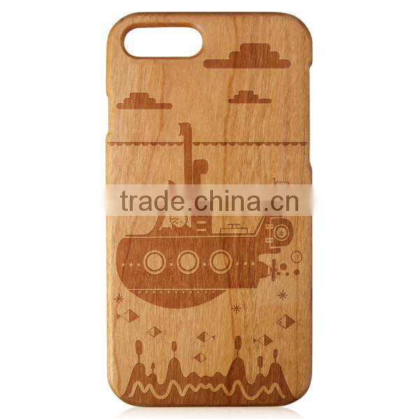 Eco-friendly wooden case,100% wood phone case for iPhone7 7plus