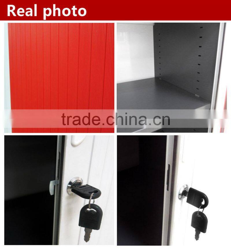 Steel tambour door storage cabinet
