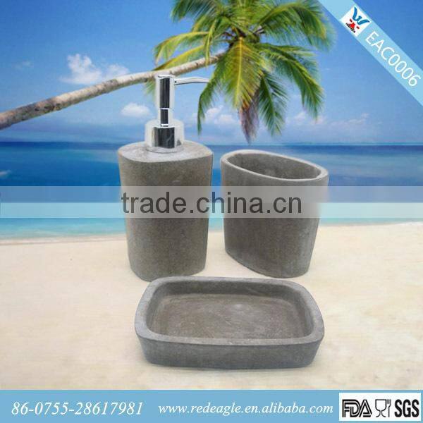 3pcs set glass bathroom accessories sets