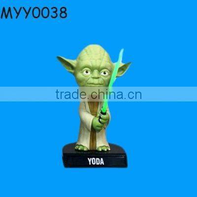 bulldog resin bobbling statue