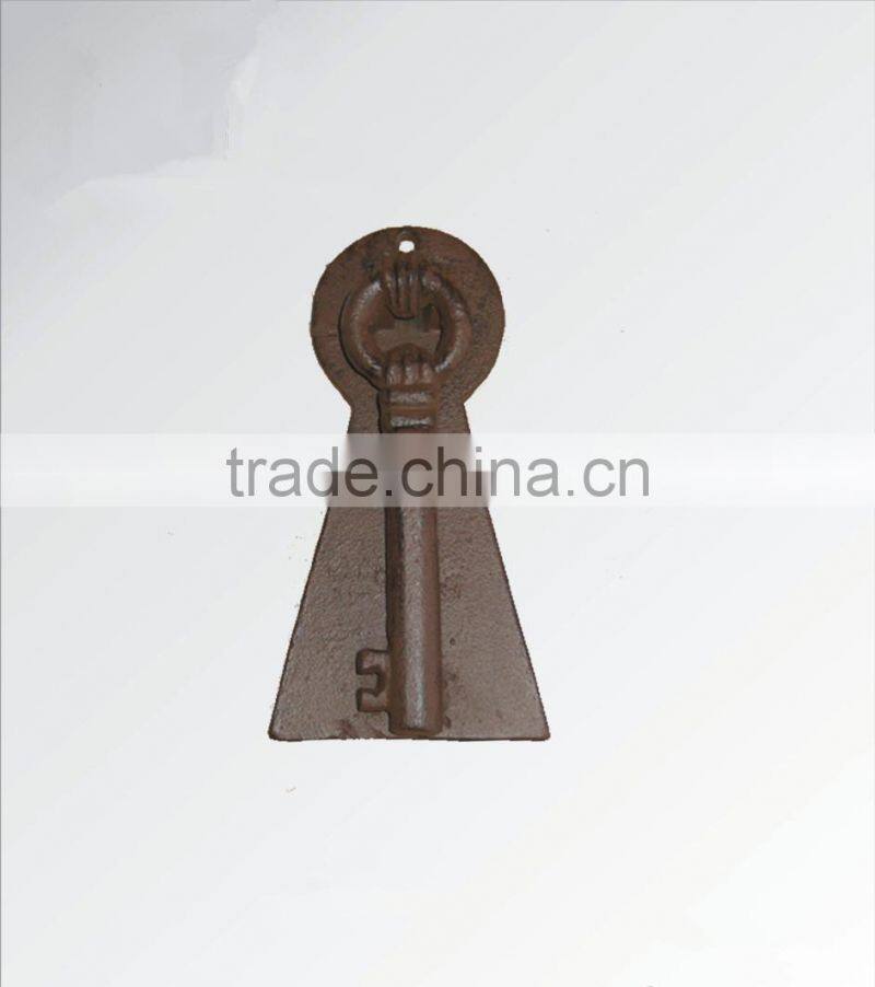 Key style cast iron door knocker