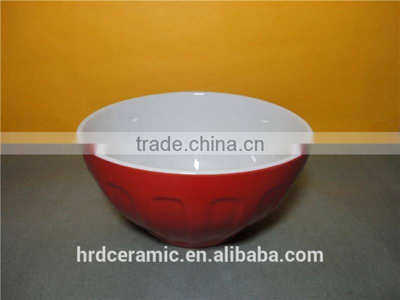 Fun White Modern Ceramic glazed bowl / Decorative Bowl