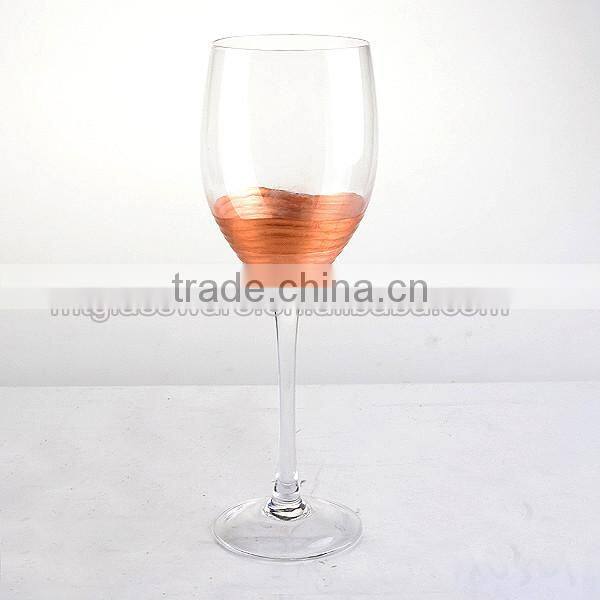 high quality cooper deco wine glass set for dinner
