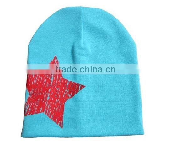 2015 Star Printed New Newborn cotton infant hats Toddler Girl Boy Hat Baby Cap Cute Beanie Cotton Kid Hats 17 Colors