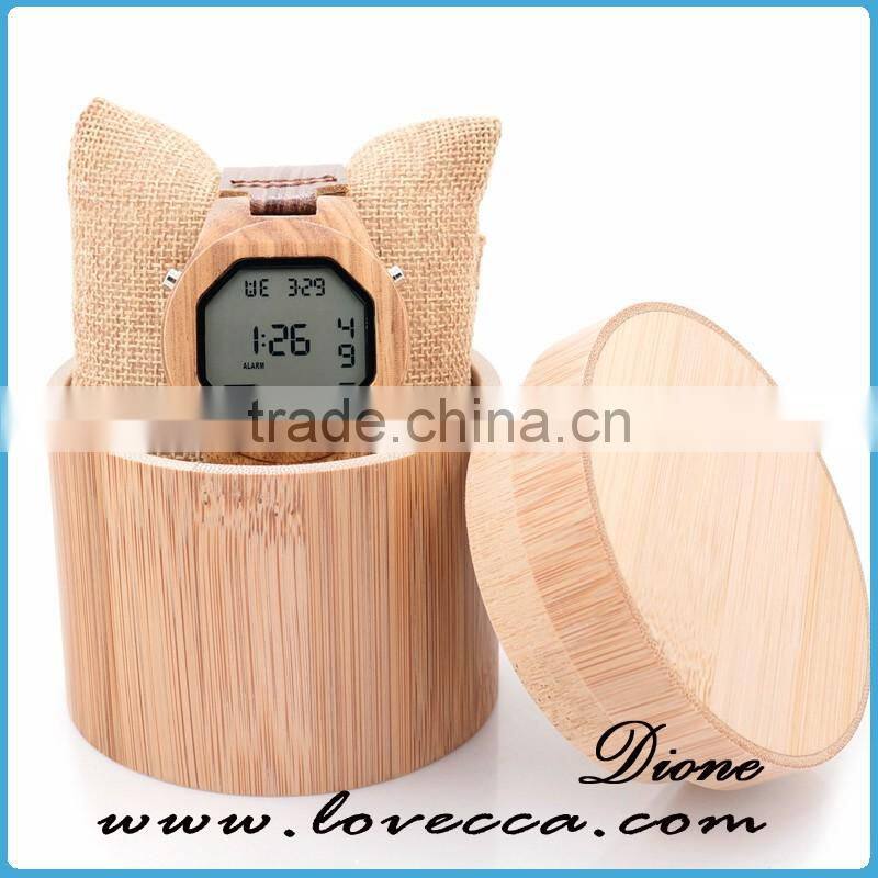 Handmade personized wooden watch ,engraved bamboo wooden watch for men
