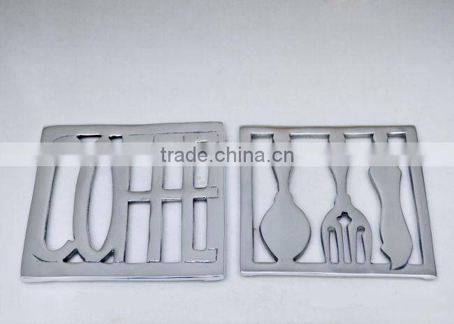 square shape black antique trivets