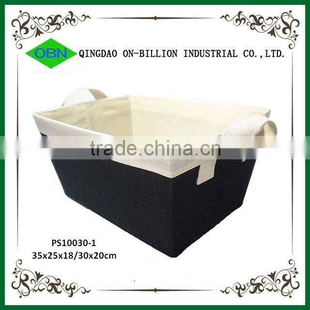 Basket lining sundries storage