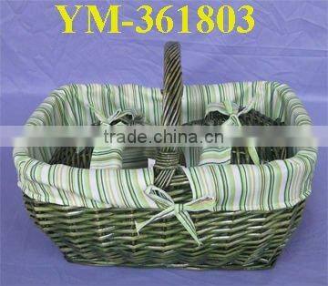 brown wicker basket in new shape