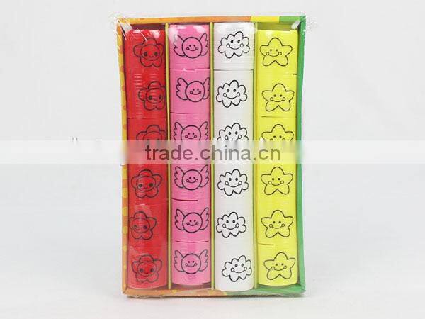 hot sale magic rainbow spring with printed candy/ sweet kids educational toys/ plastic rainbow circle