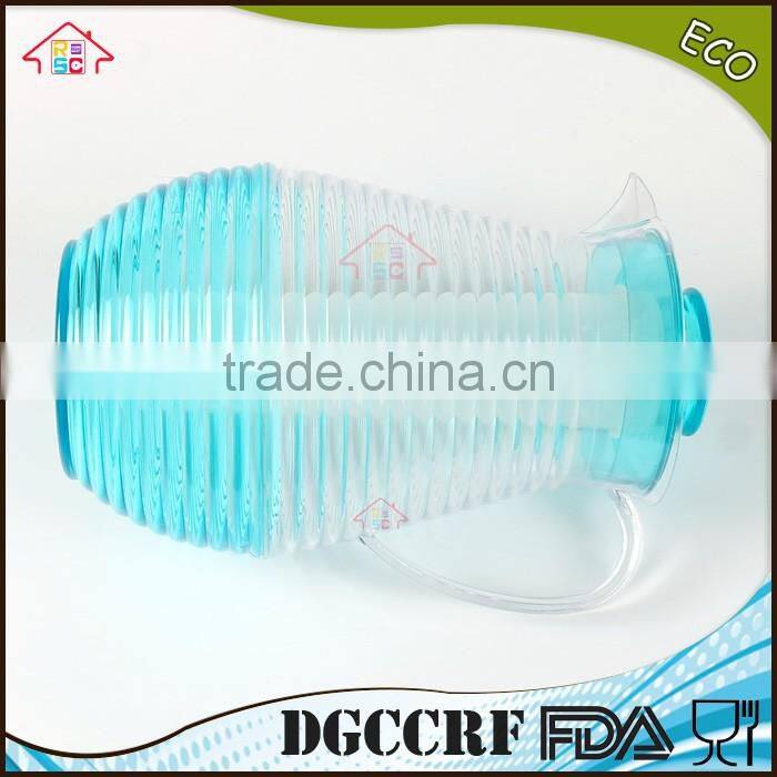 NBRSC set of 5 piece plastic ps cold water kettle spiral drinking water jug tea pot water jug with cups