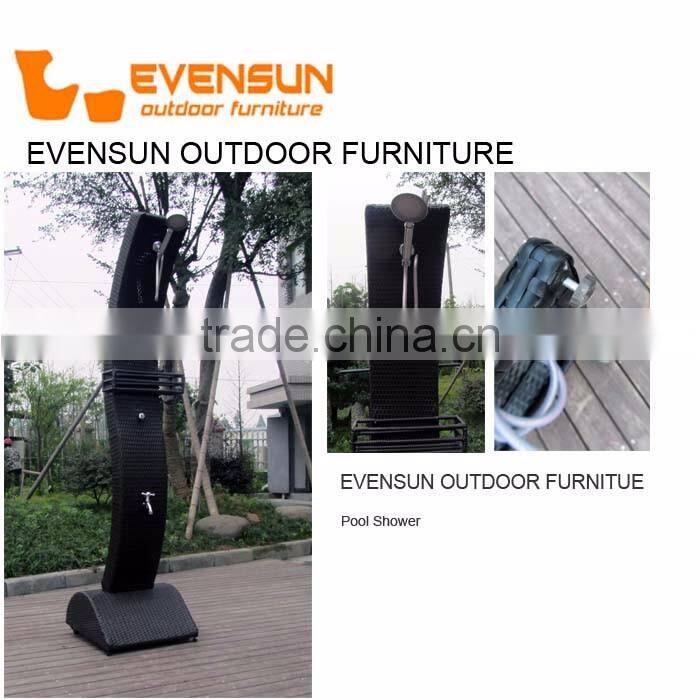 Patio furniture rattan wicker swimming pool shower