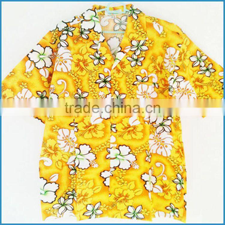 100% cotton soft collar hawaiian shirts