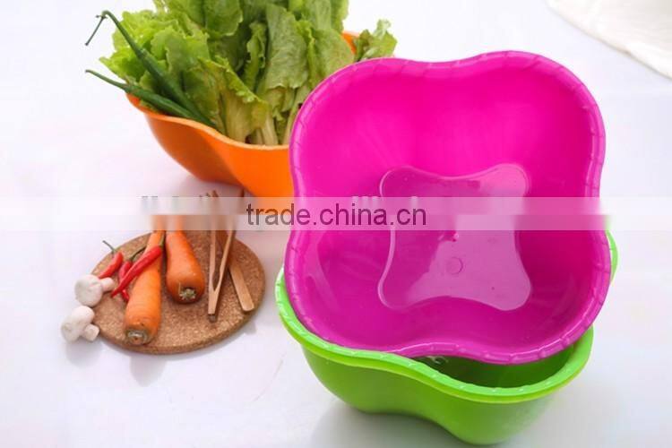 plastic vegetable fruit storage basket for kitchen,sink kitchen basket washing round plastic fruit caddy storage