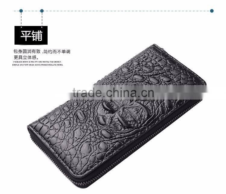 leather embossed mens wallet rfid blocking wallet