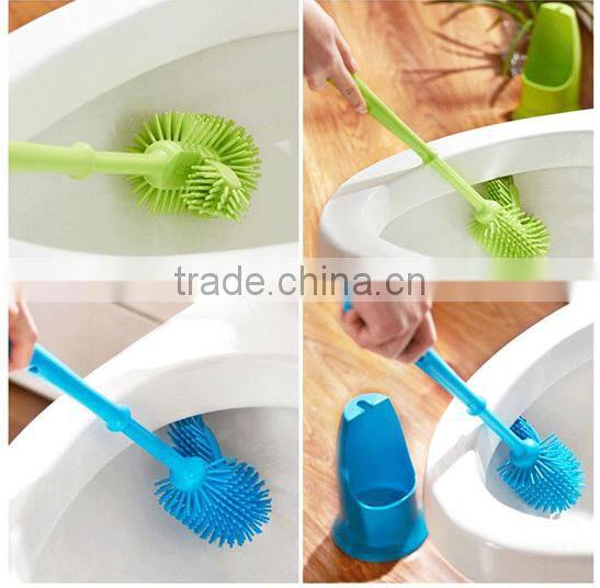 Good Quality plastic toilet brush,Toilet Brush with Holder TPR cleaning toilet
