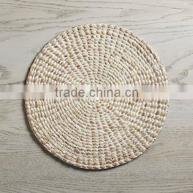 White washed color, vietnam rectangular place mat/ woven table mat
