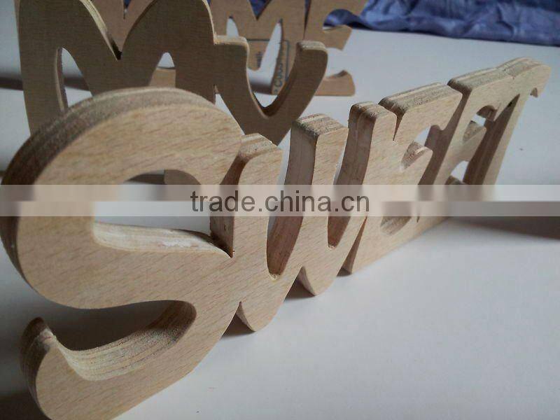 "home"decorative wooden alphabet letters for sale