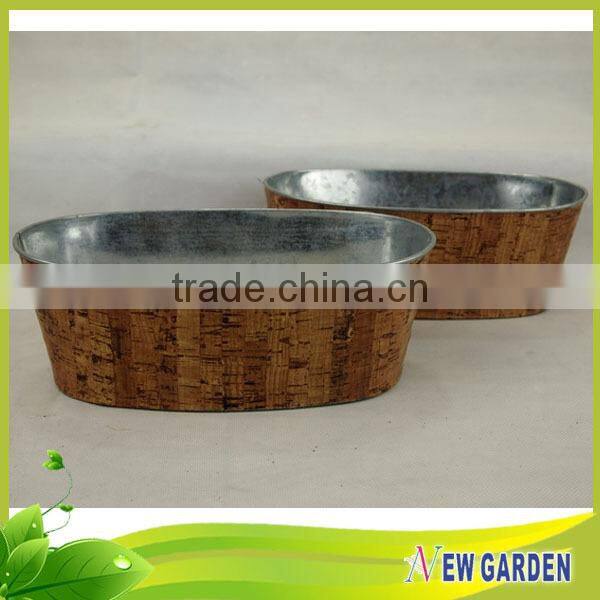 Classical elegant indoor metal herb garden planter pots