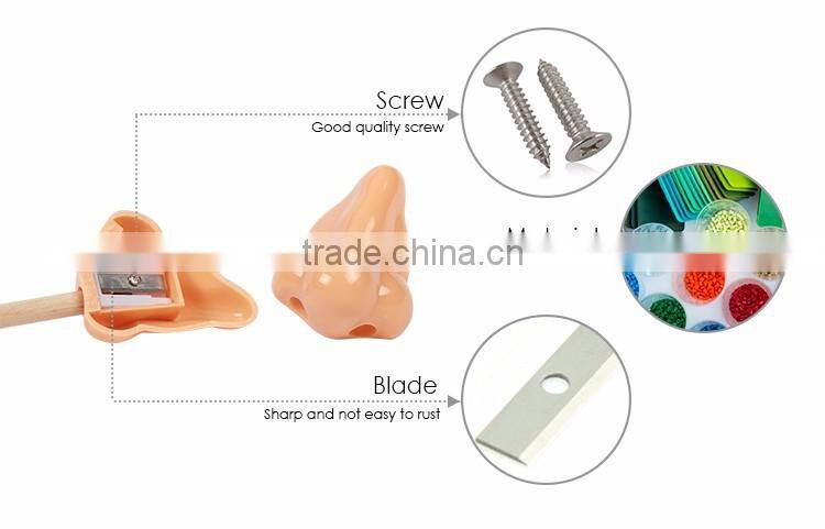 Gift Guide Adjustable Fancy Skin Color Nose Shaped Jumbo Pencil Sharpener