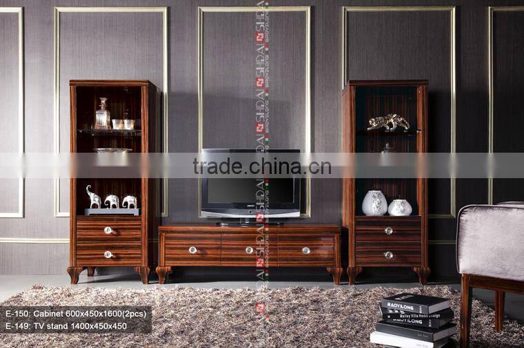 luxury tv wall units, luxury living room TV Stand furniture, luxury living room wooden cabinet wall unit E-149 E-150