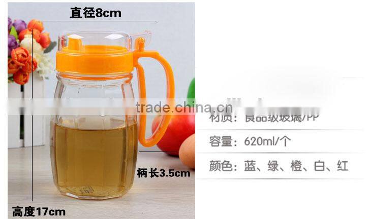 Kitchen necessary wholesale glass oil bottle jars