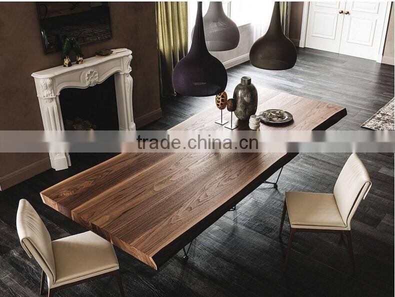 Momoda High_end Italian modern furniture personal customization 2.4M big size solid wood dining set contemporary dining table