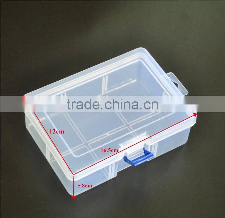 16.5x12cm Rectangle Clear Polypropylene Plastic Packaging Boxes Storage