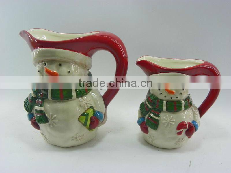 Newest Hot Sale Snowman Ceramic Jug