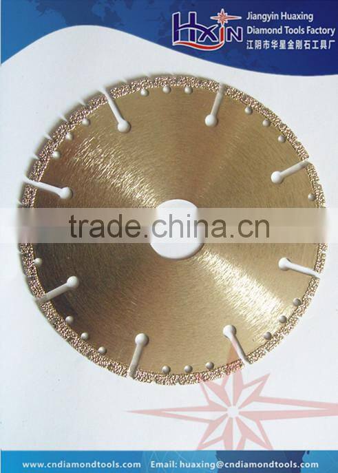 Vacuum Brazed diamond Grinding Disc/Brazed Diamond band saw blade for granite