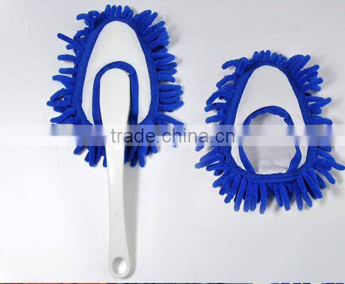 AZO free car duster, mini chenille duster with PP handle