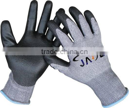 Blue PVC coated Oil resistant safety hand work gloves
