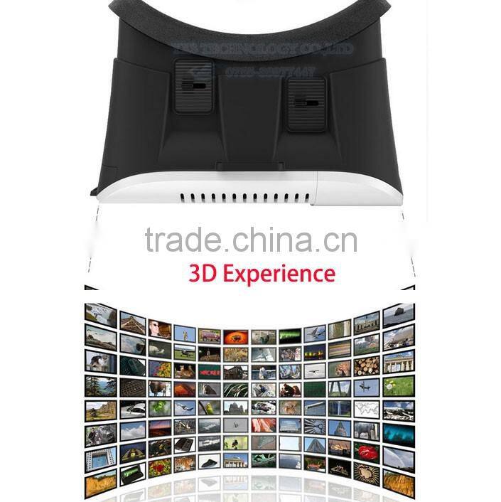 3D VR Box Headset for 3D Video Watching / Virtual Reality Glasses 4.5 - 6 inch with Controller Available