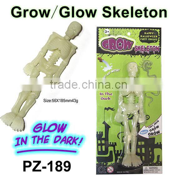 Magic Grow and Glow Plastic Skeletons