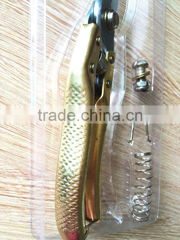 Copper plating handle pruning scissor