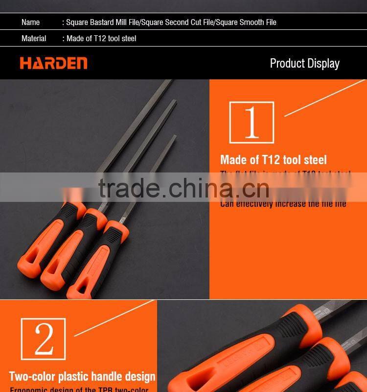 Professional 10" T12 Steel Square Smooth File With Soft Handle