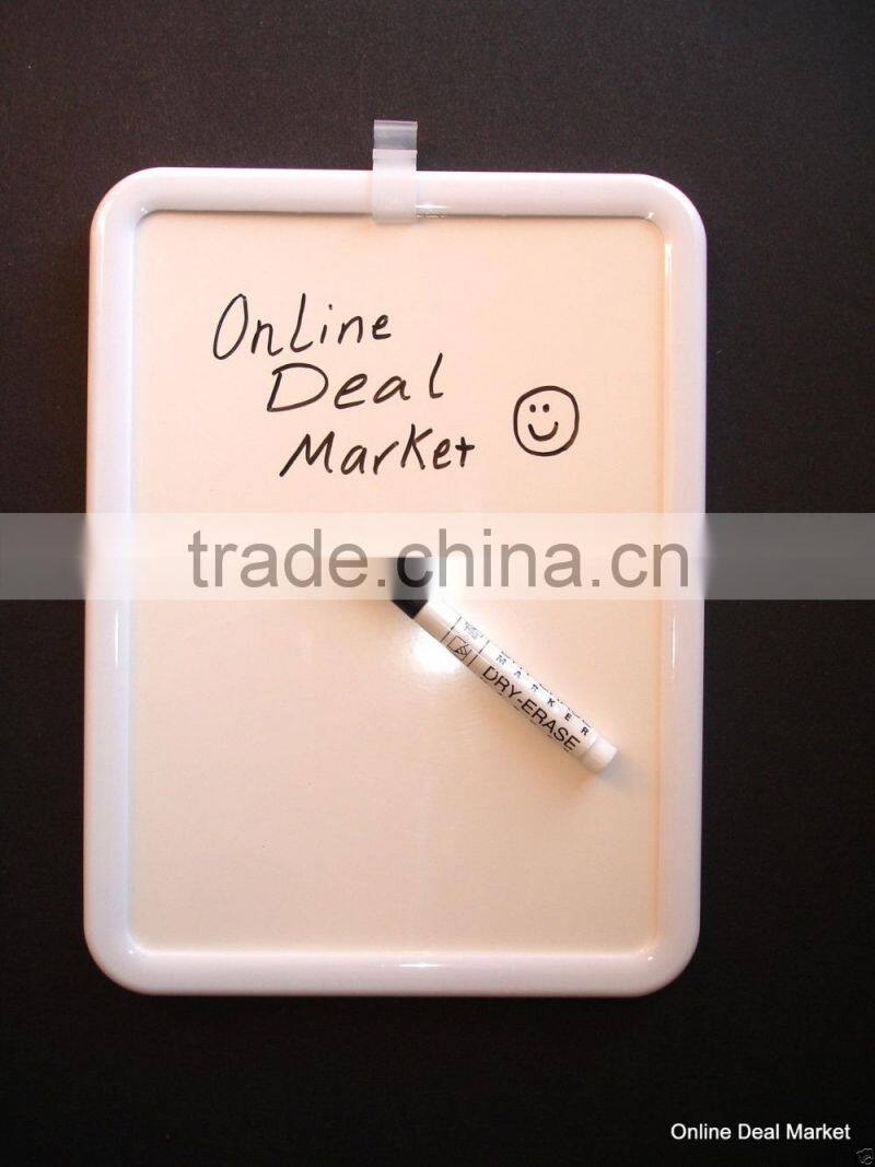 DRY ERASE BOARD 8.5x11 Marker White Frame MAGNETIC BACK