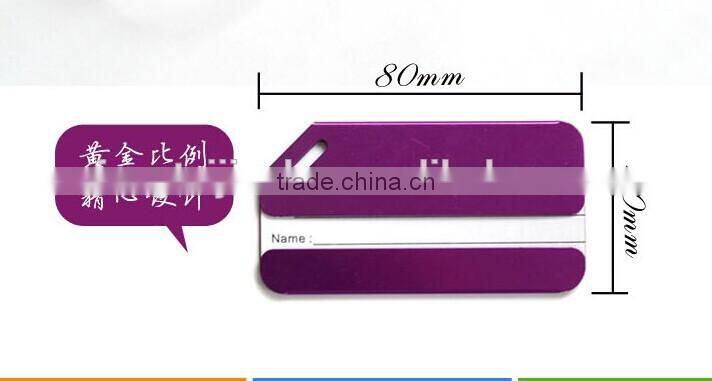 The Metal Travel Luggage Baggage Tags Aluminium Belt Buckle Adress Holder
