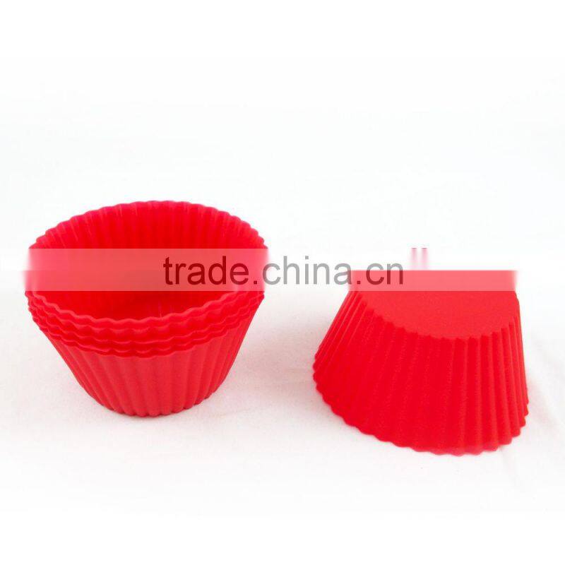 Pass test FDA Food safe grade 3D silicone cupcake mold
